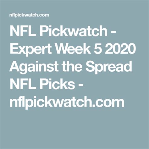 nfl pickwatch against the spread.